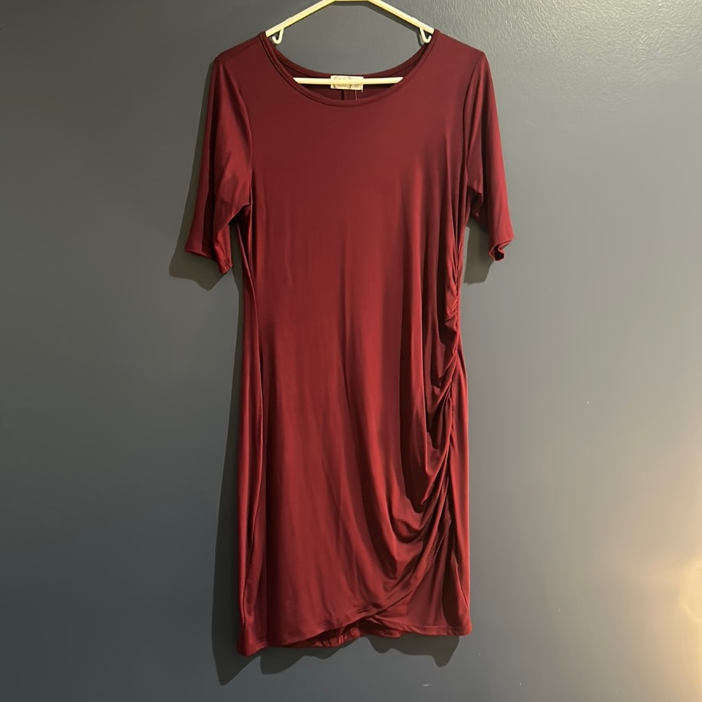 NWT! Maurices side rouched dress. Size medium